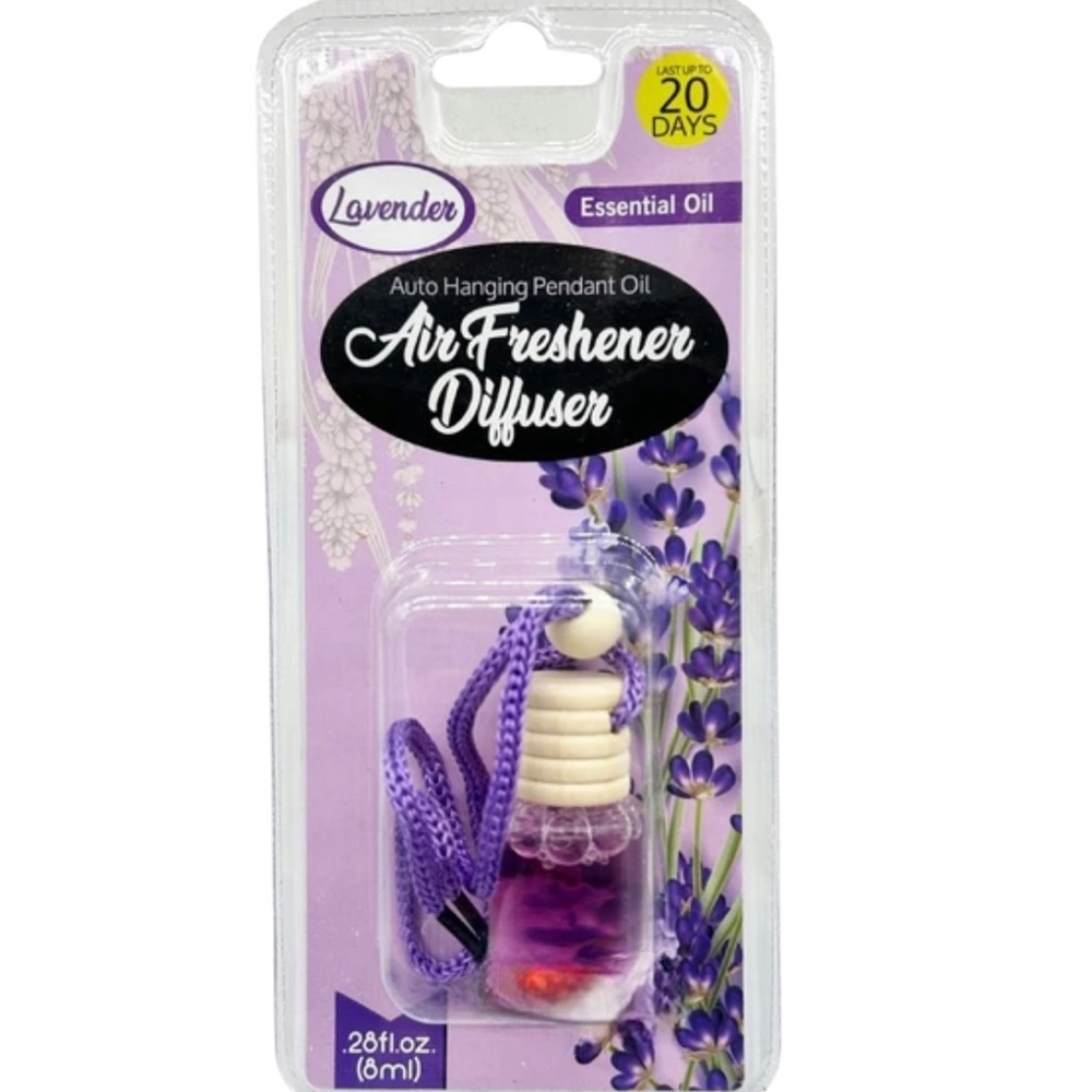 Lavender Scented Auto Hanging Pendant Oil Air Freshener Diffuser
